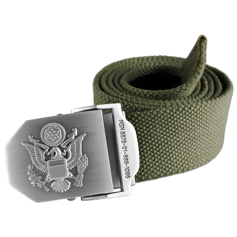 Cintura American Army con fibbia in acciaio automatica a strappo