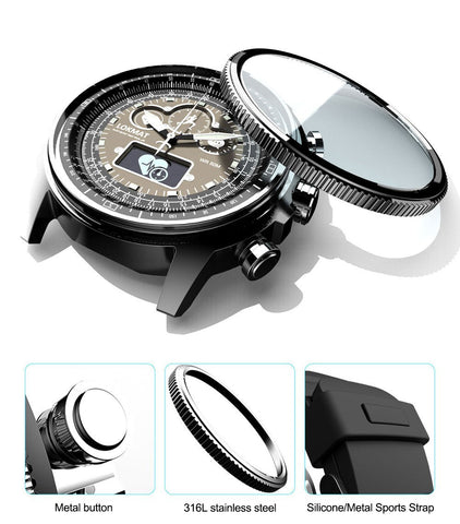 Tactical Smart Watch V11 Metal Black